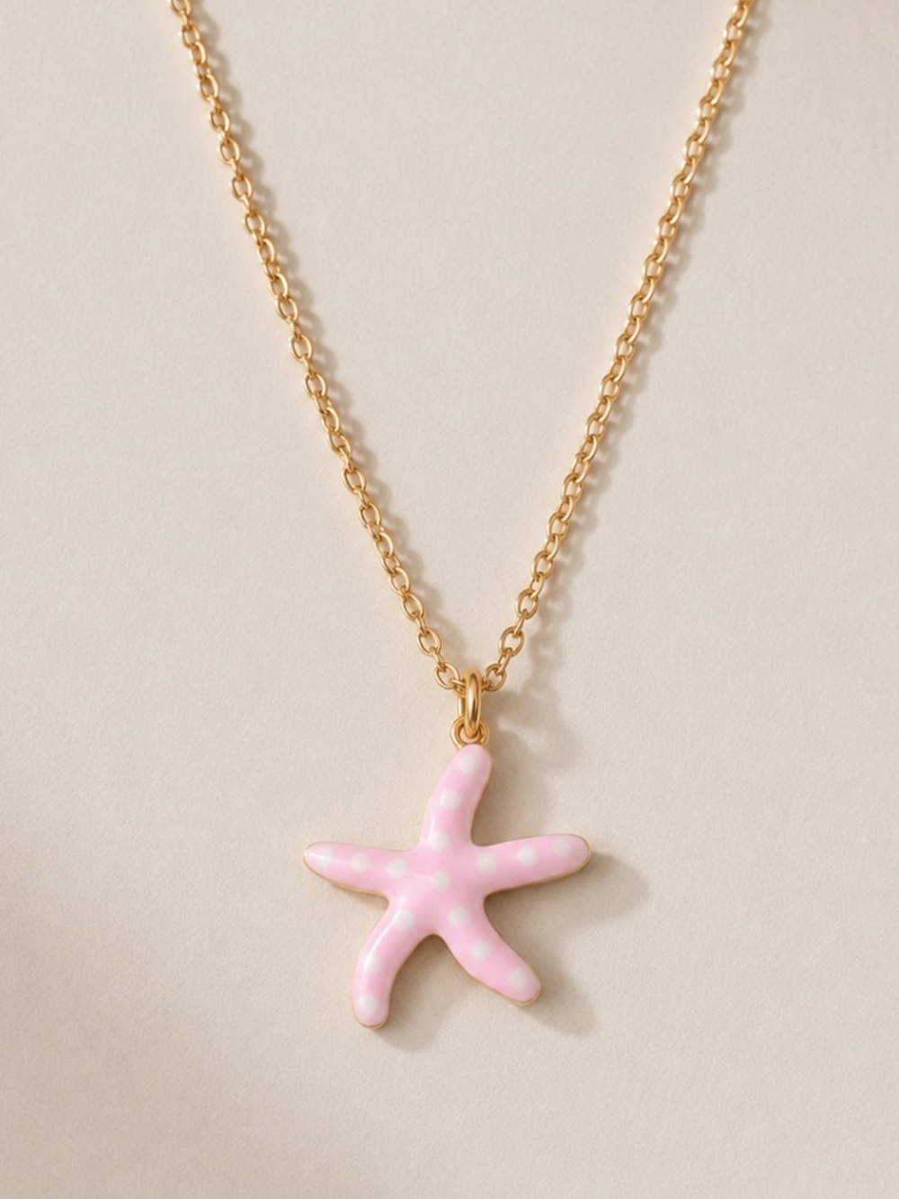 New! Coastal Colorful Starfish Pendant Necklace NWOT